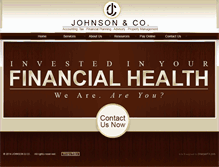 Tablet Screenshot of johnsoncofinancial.com